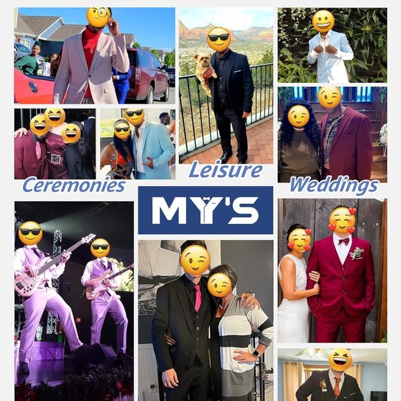 Tailored Men's 3 Piece Suit - One Button Jacket, Vest, Pants & Complimentary Tie - Picture 6 of 7